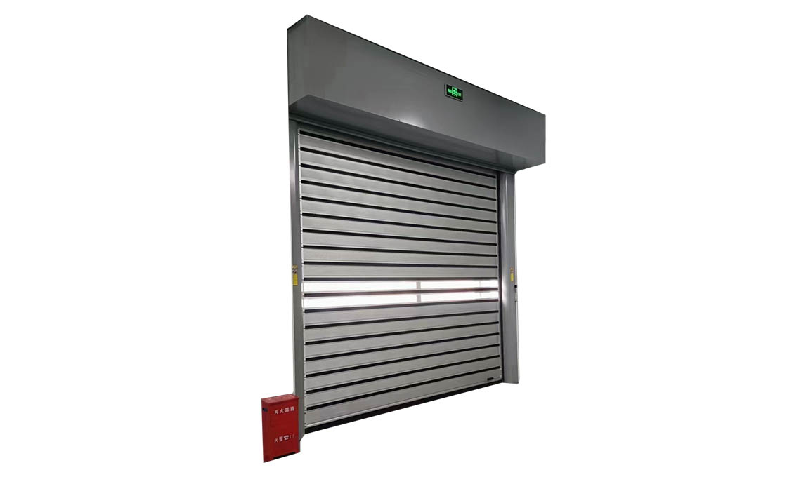 Aluminium high speed spiral door guide track and heavy duty slat hinge hardware