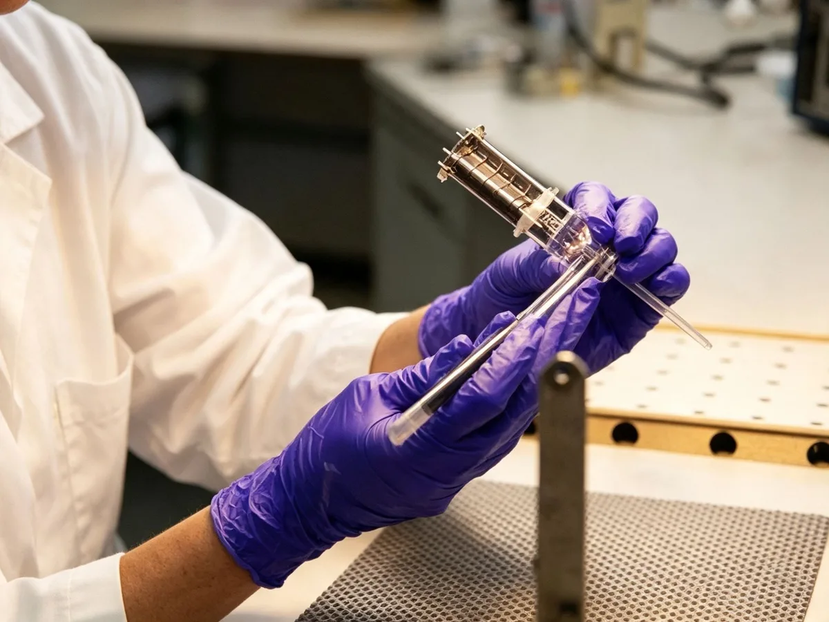 Porte rigide haute vitesse télescopique en cours d'essai de type en laboratoire CE EN 13241