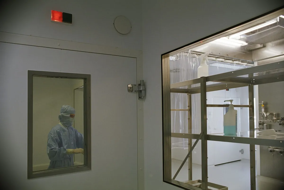 Portes PVC de salle blanche à verrouillage intégré formant un sas