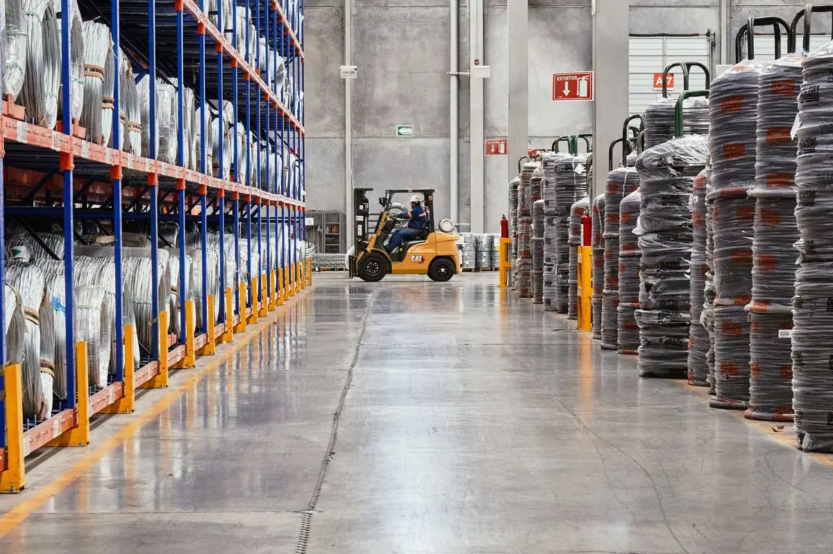 Material flow route through a facility where door open time adds up every shift